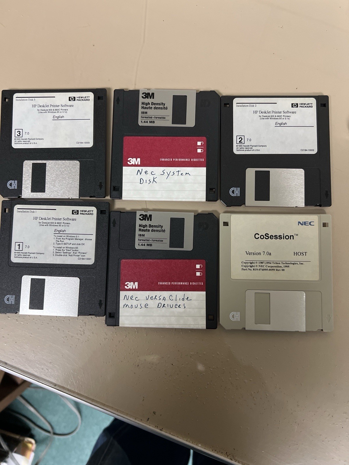 NEC Versa 2000C 486 Vintage Laptop +Original System/Driver Disks- Boots