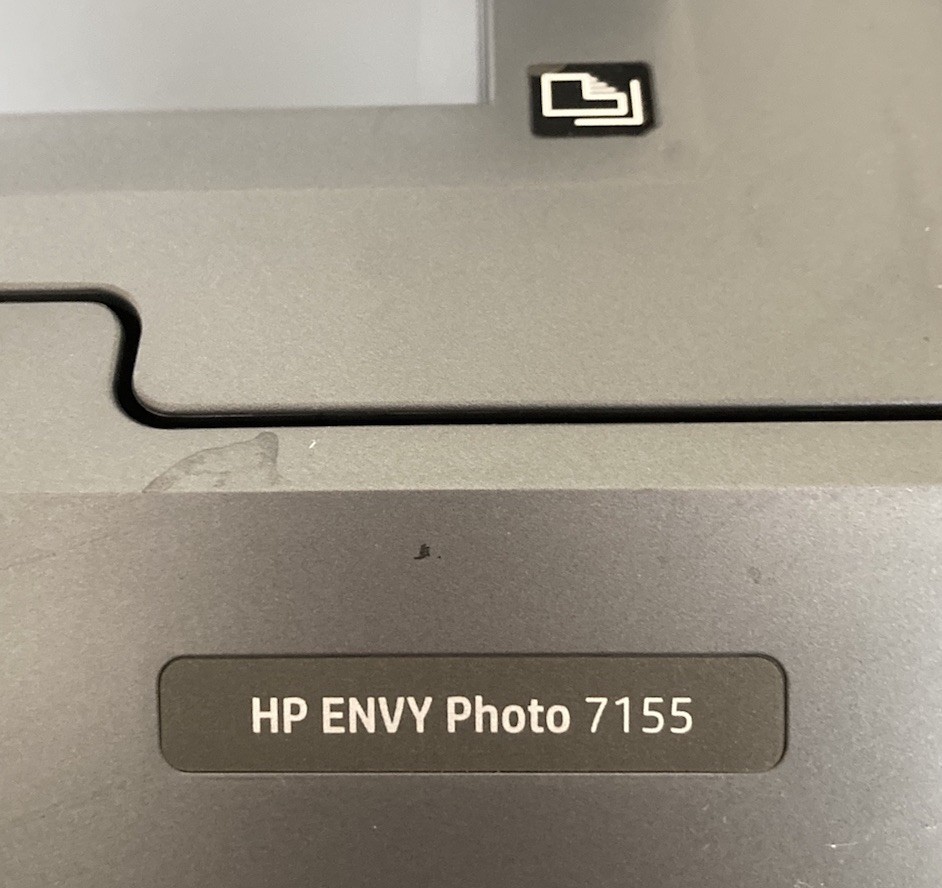 HP Envy Photo 7155 Color All-in-One Thermal Inkjet Printer Tested NO INK