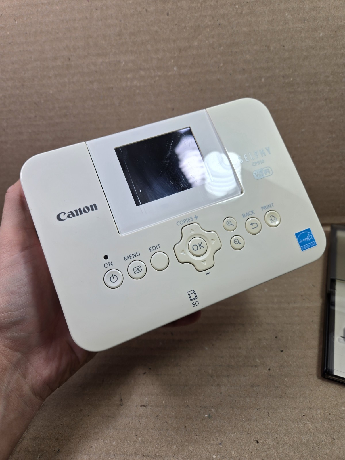 Canon Selphy CP910 White Photo Printer w/ WiFi & Power Adapter Used Tested Read