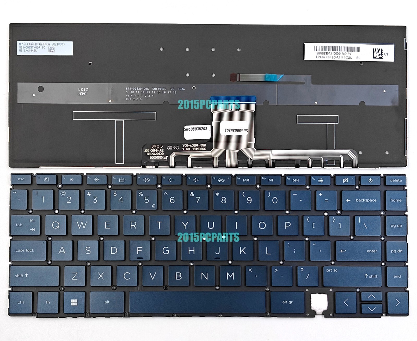For HP Spectre x360 14-EA 14-EA0000 14-EA0023DX 14-EA0047NR Keyboard Backlit US