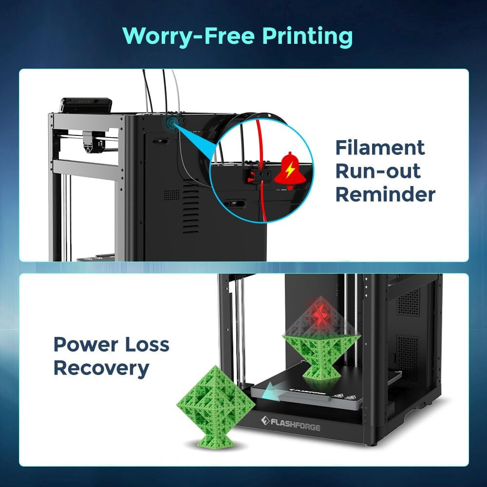 FLASHFORGE 3D Printer Adventurer 5M Core XY Stable High Speed Printing US Stock