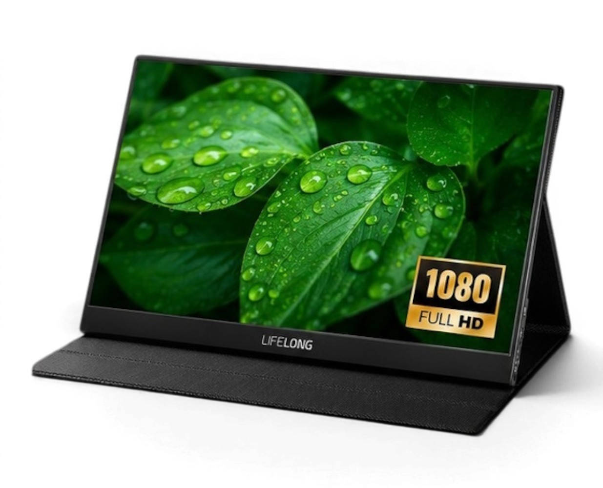 Lifelong 15.6″ 1080P Portable Monitor G70T IPS Built-In Speakers 60Hz HDMI USB-C
