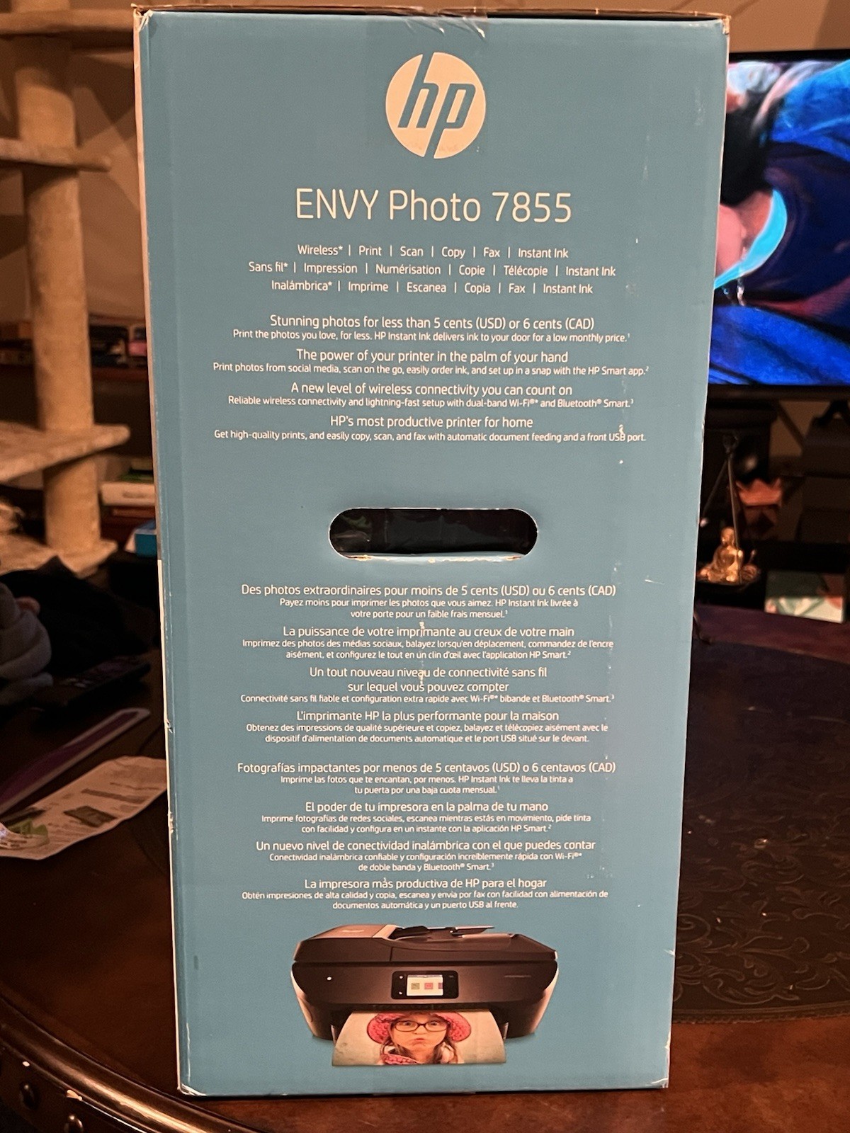 HP ENVY Photo 7855 All in One color Photo Printer – Black (K7R96A)