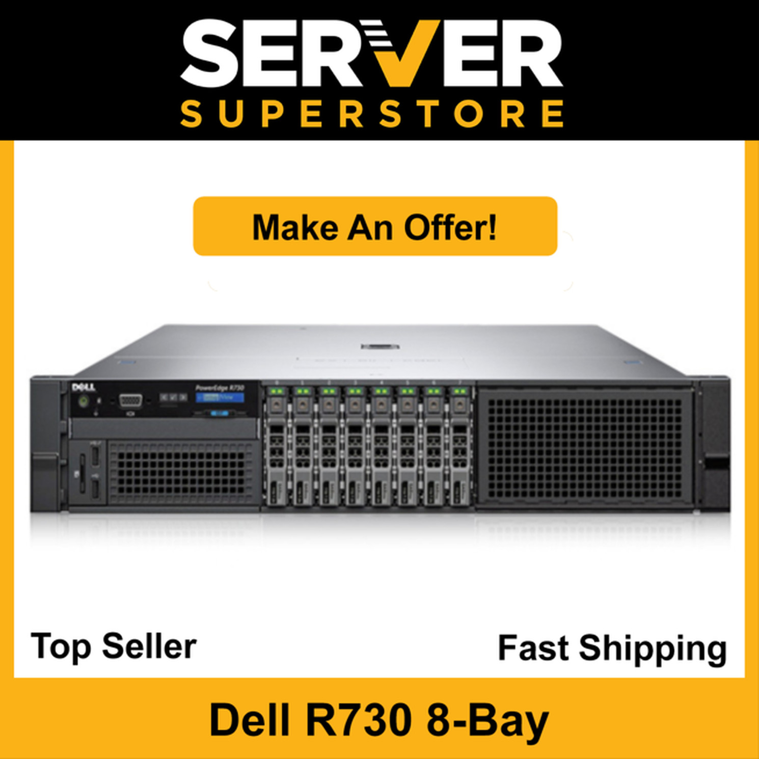 Dell PowerEdge R730 Server 2x E5-2699 V3 = 36 Cores H730 32GB RAM 2x 900GB SAS