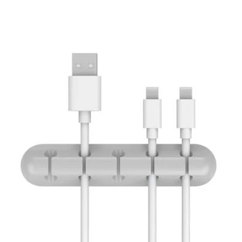 Cable Holder Clips Cable Management Cord Organizer Silicone USB Charging Cable