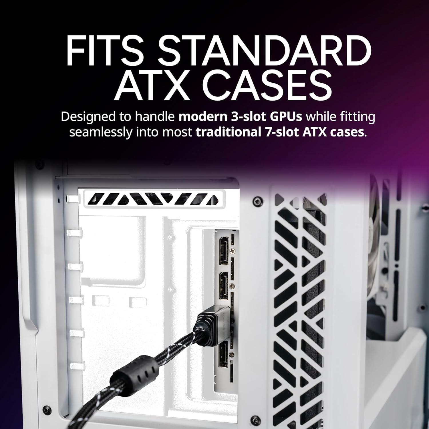 Flexible Vertical GPU Bracket, ATX Compatible
