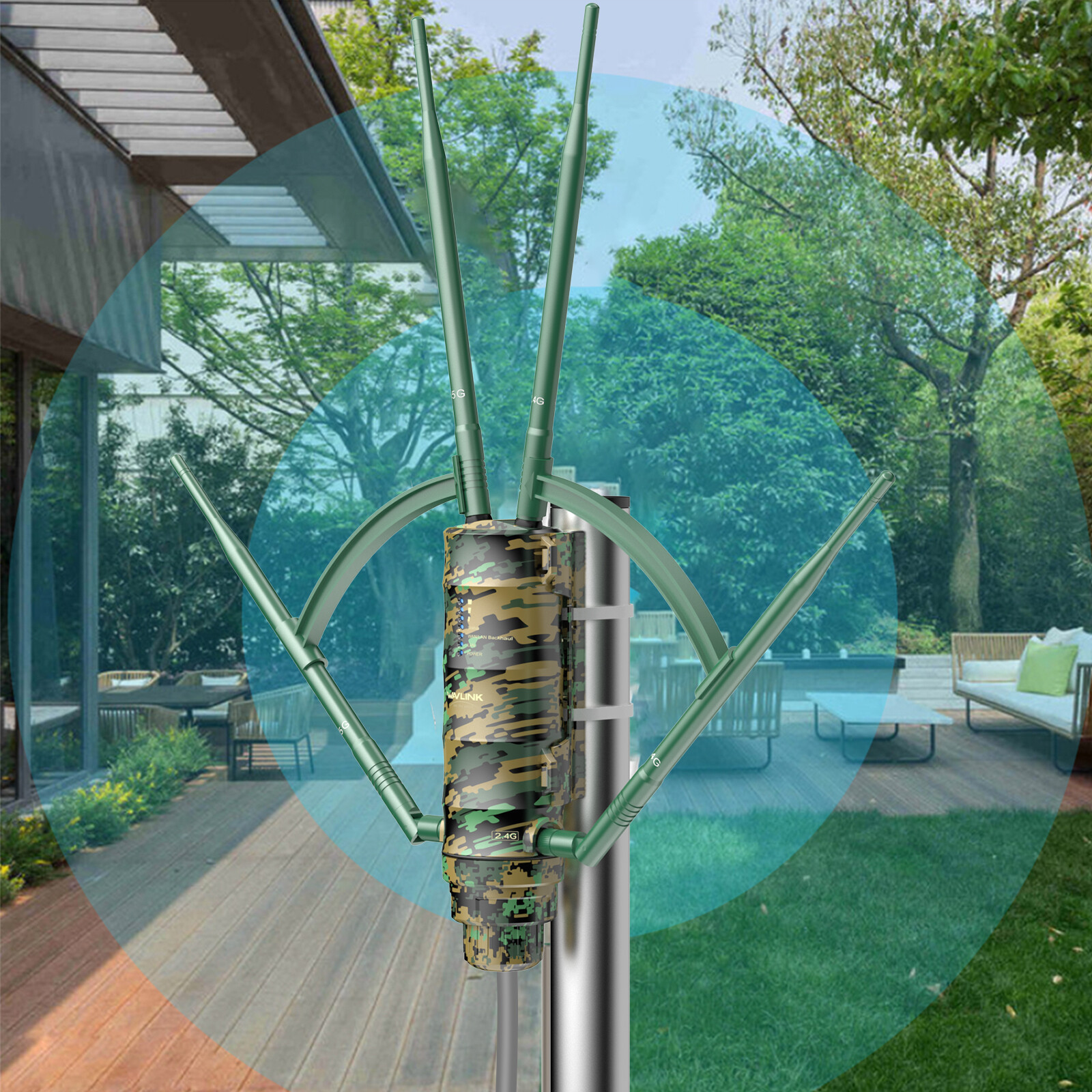 AC1200 High Power Outdoor Weatherproof WiFi Range Extender/Wireless Access Point