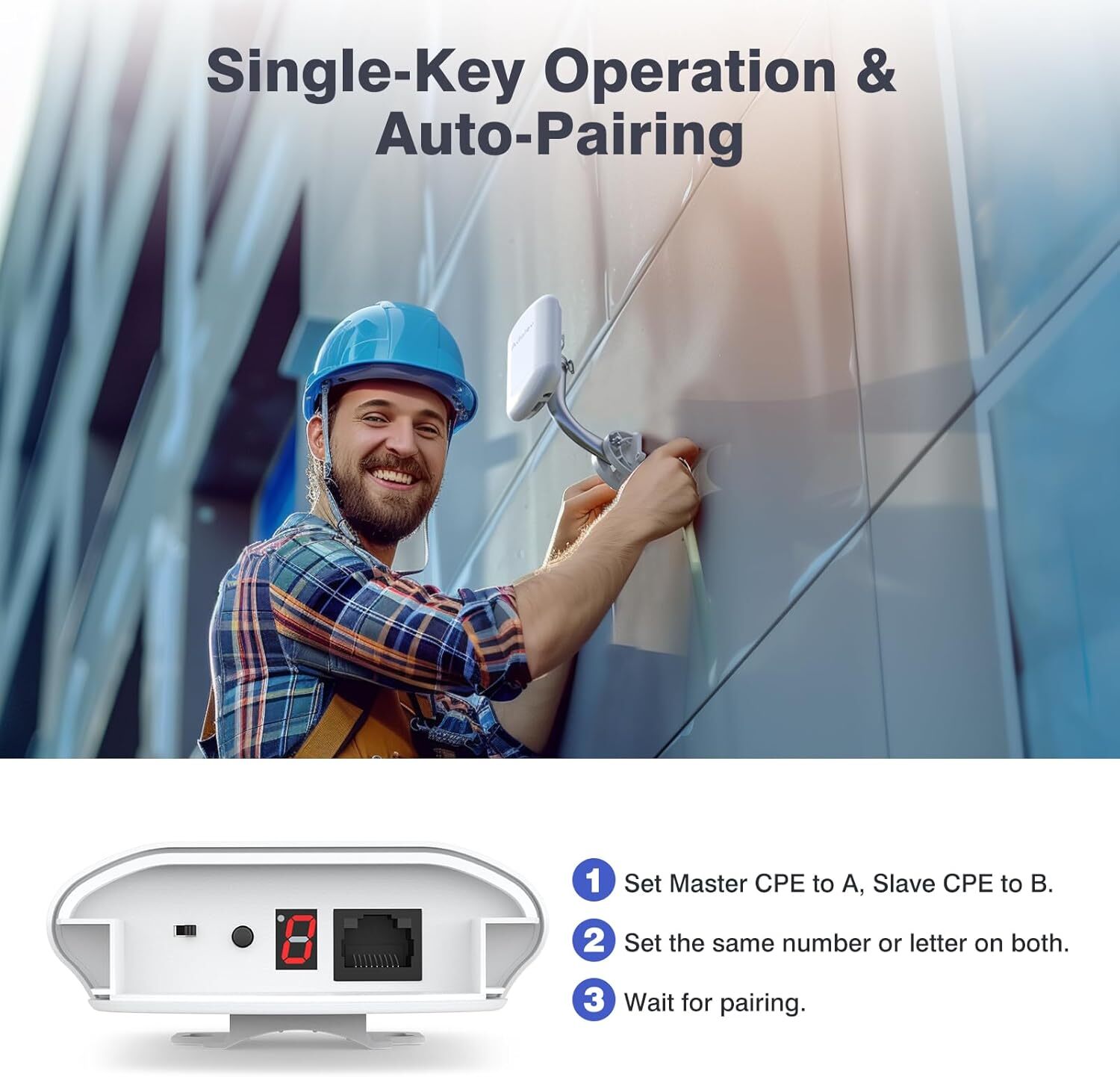 CPE467 5.8GHz WiFi Bridge – 1.5KM Long Range Outdoor Point-to-Point Wireless