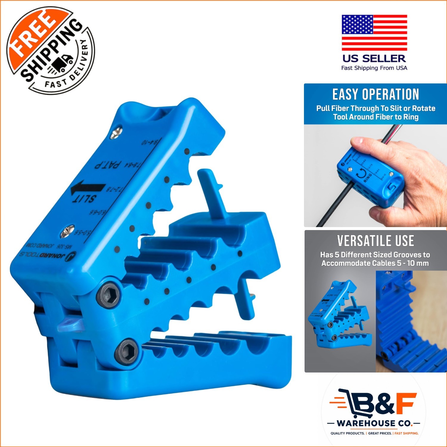Compact Fiber Optic Slit & Ring Tool 5-10 mm – Perfect for On-the-Go Technicians