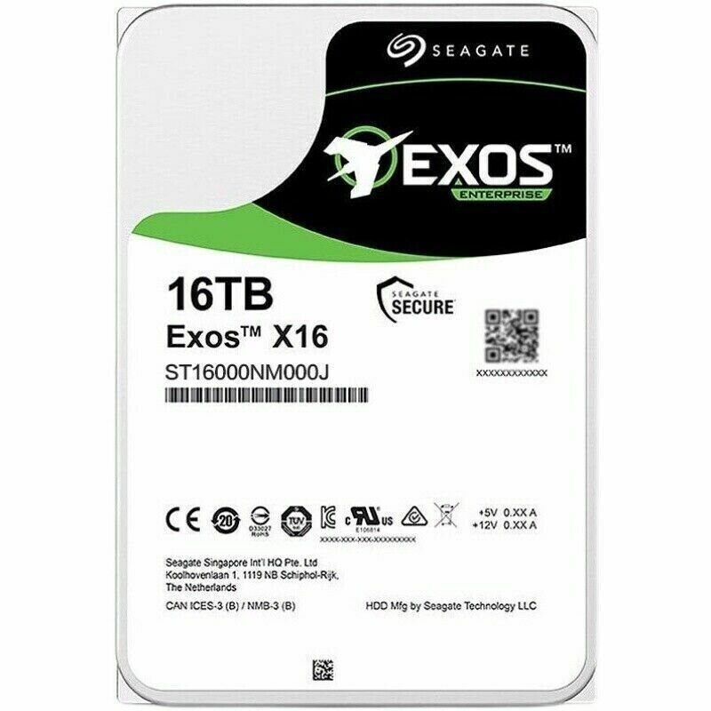 For Seagate Exos X16 ST16000NM000J 16TB 3.5 SATA 6Gb Enterprise Hard Disk Drives