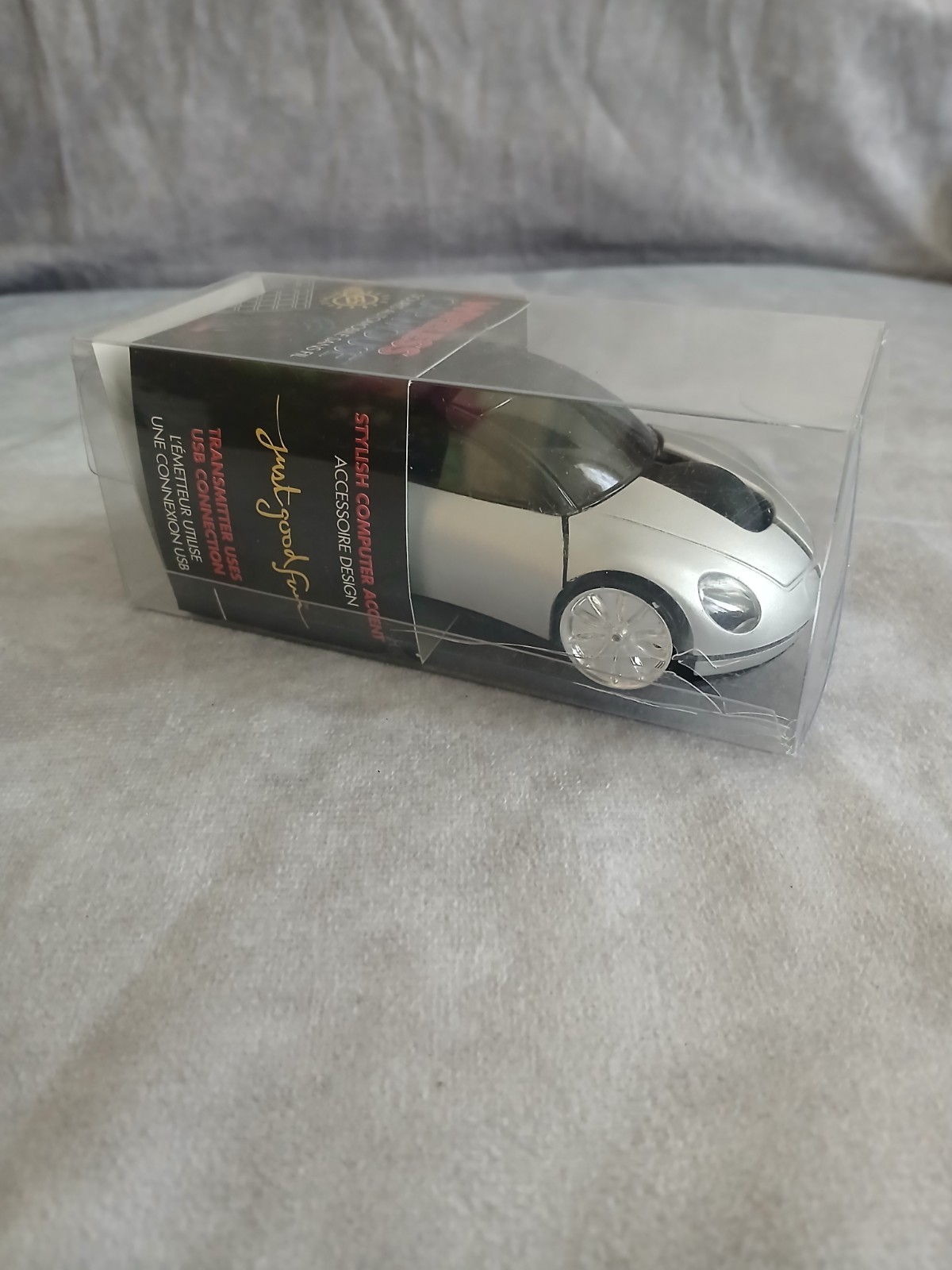 Wireless Car Mouse Silver Sports Car Optical USB Computer Mouse YES Designs