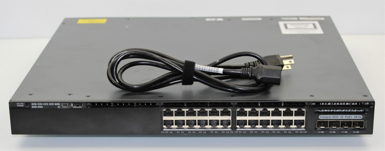 Cisco | C1-WS3650-24PS/K9 | 24-Port PWR-C2-640WAC 100-240V Network Switch