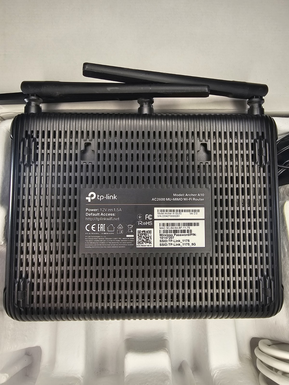 TP-Link AC2600 1733+800Mbps Wireless Router – Black
