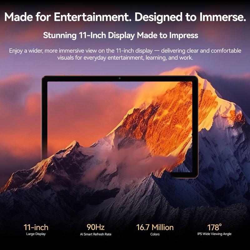 11″ Blackview ZENO 5 Tablet PC 4G LTE Android 16 AI Phone WIFI 8300mAh Unlocked