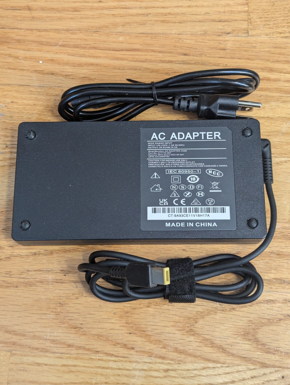 POWER SUPPLY 330W 20 V/16.5 A