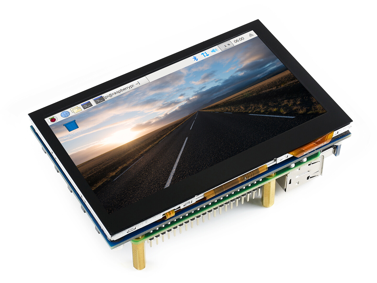 Waveshare 800×480 4.3inch HDMI LCD IPS Capacitive Touch Screen for Raspberry Pi