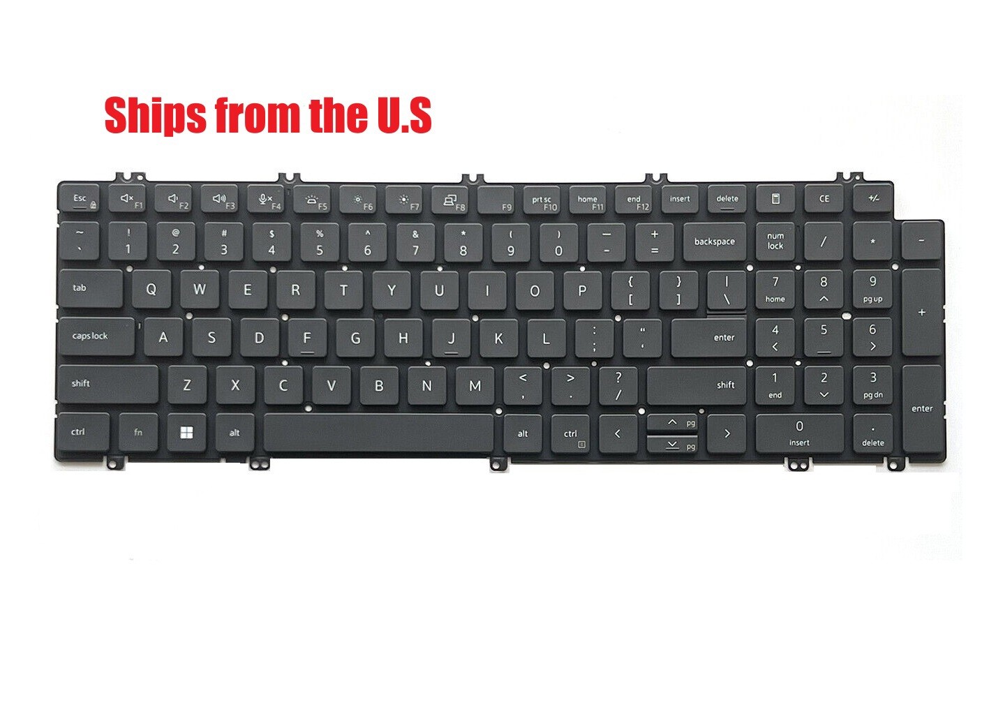 For Dell PK133MM3B00 US Keyboard New Backlit