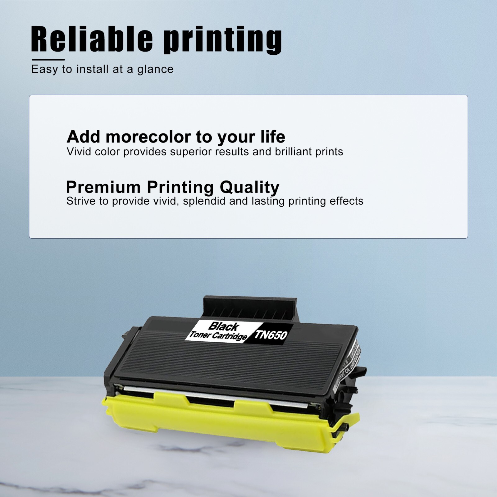 TN650 TN 650 Toner Cartridge BK Replacement for Brother TN650 TN620 HL-5240 5250