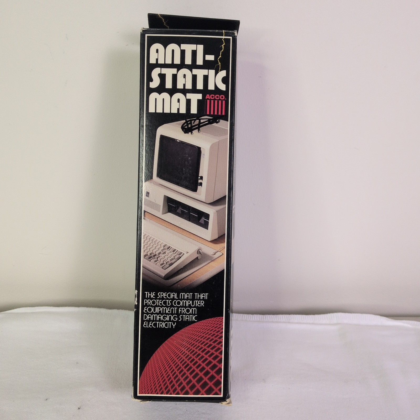 Anti-Static Mat ACCO 50943 with Ground Cord – 11.25″ X 22″ Deadstock NIB Vintage
