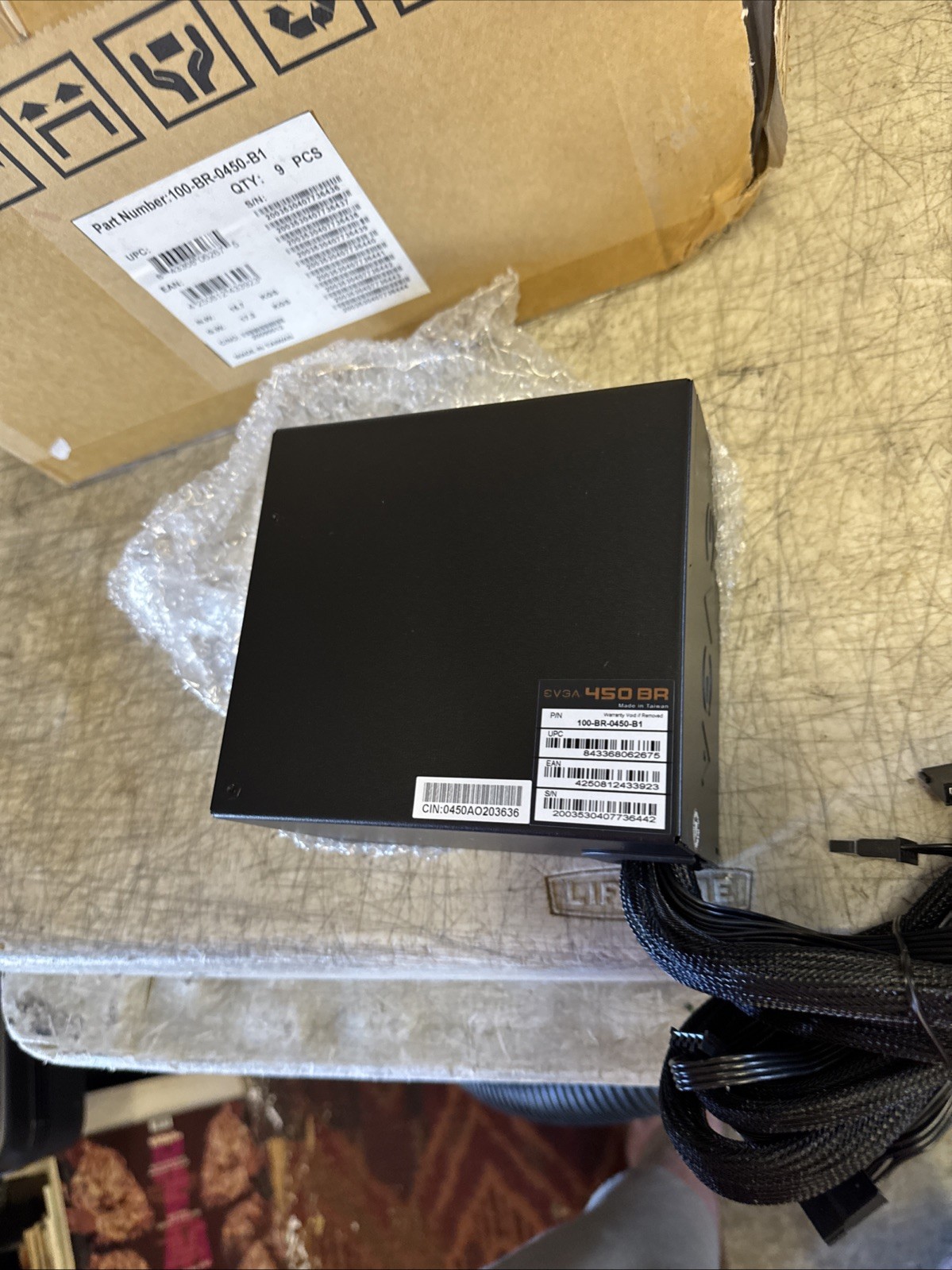 EVGA 450 BR 80+ Bronze 450W Power Supply (100-BR-0450-B1) New