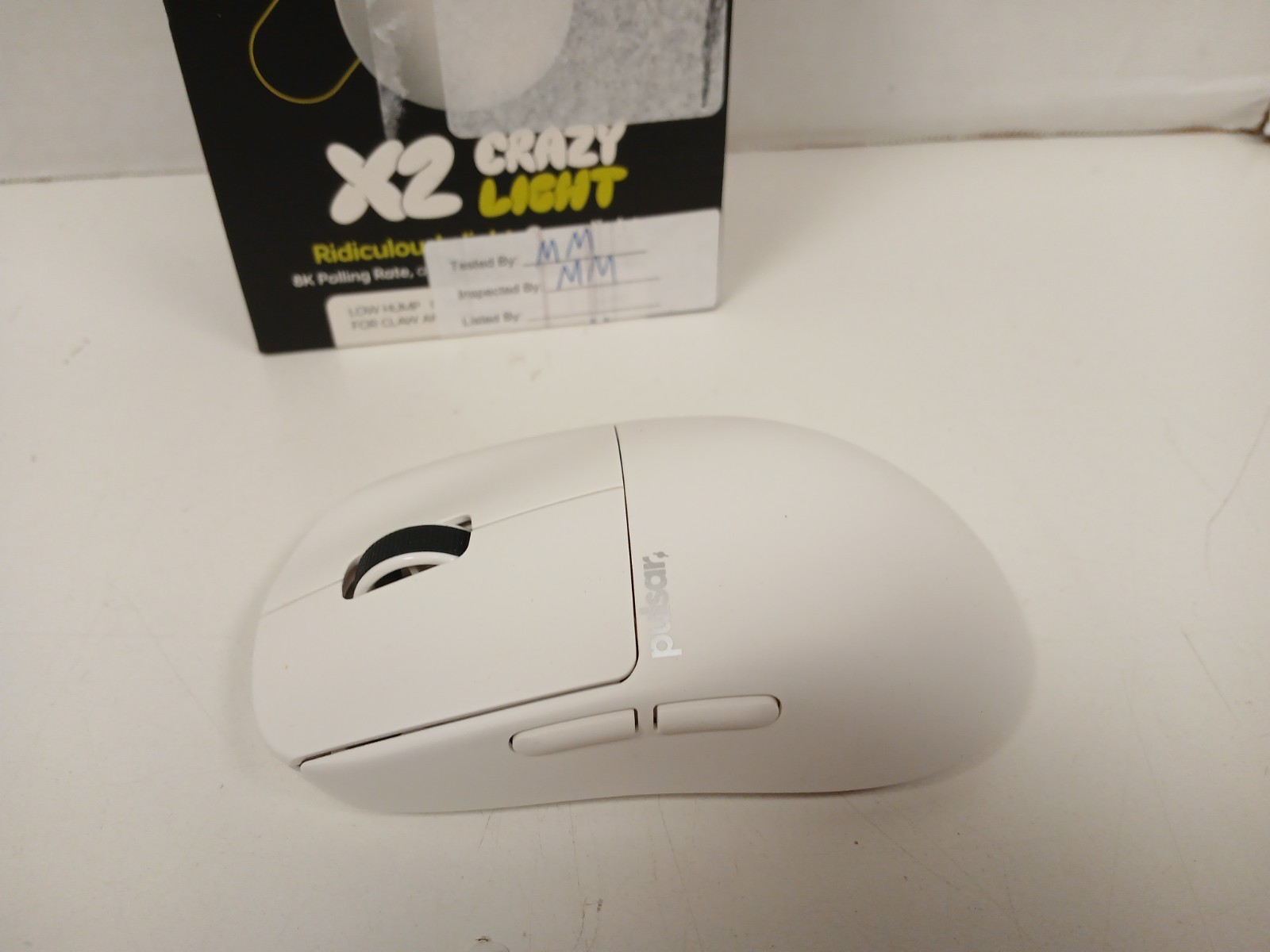 Pulsar X2 Crazy Light Wireless 8K Uyuni White Mouse, Size 1 Mini (#1)