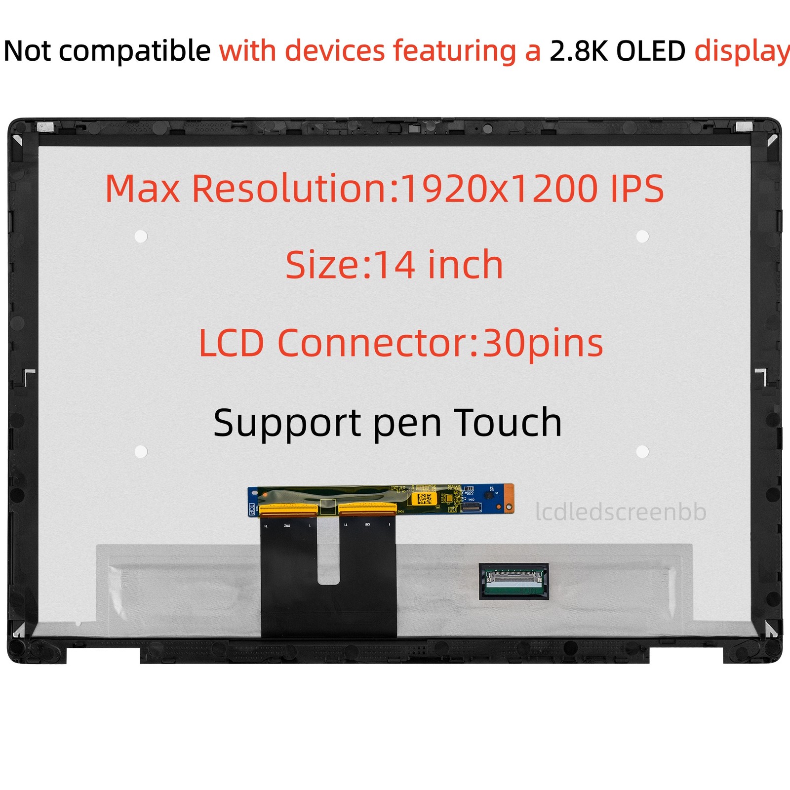 LED LCD Touch Screen Digitizer Display for HP OmniBook X Flip 2-in-1 14-fm0013dx