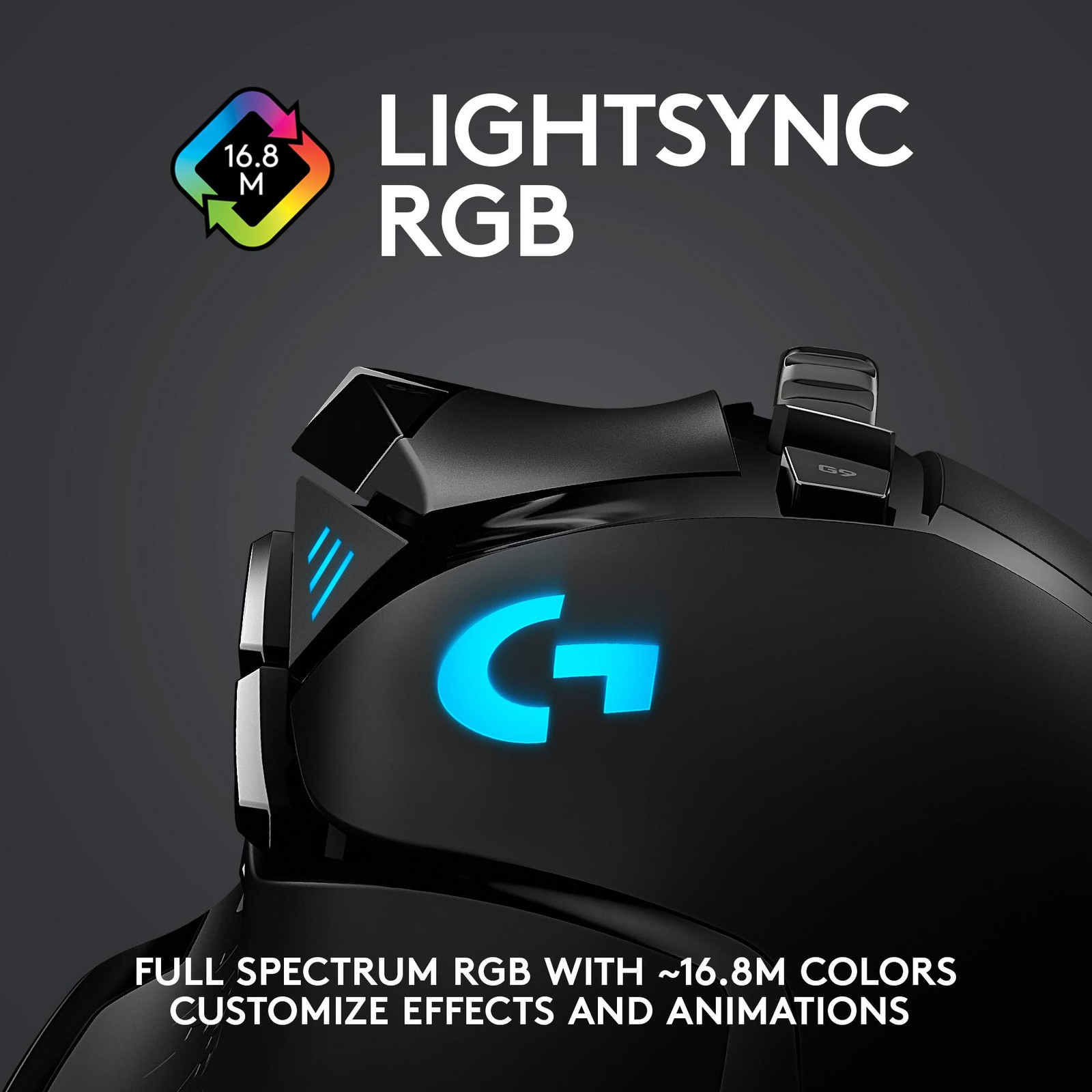 Logitech G502 Lightspeed Wireless Gaming Mouse with Hero 25K Sensor, PowerPlay