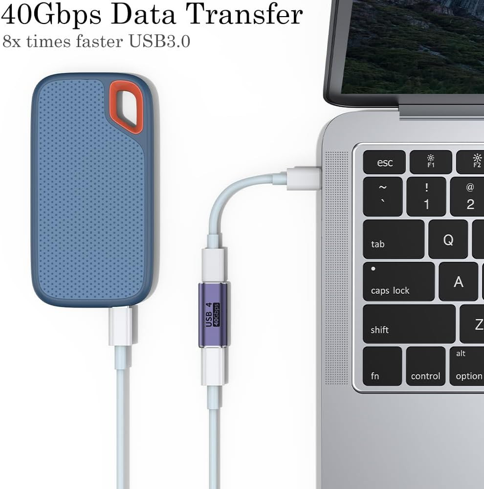 USB C Coupler (2 Pack), USB Type C Female to Female Adapter Extender Compatible