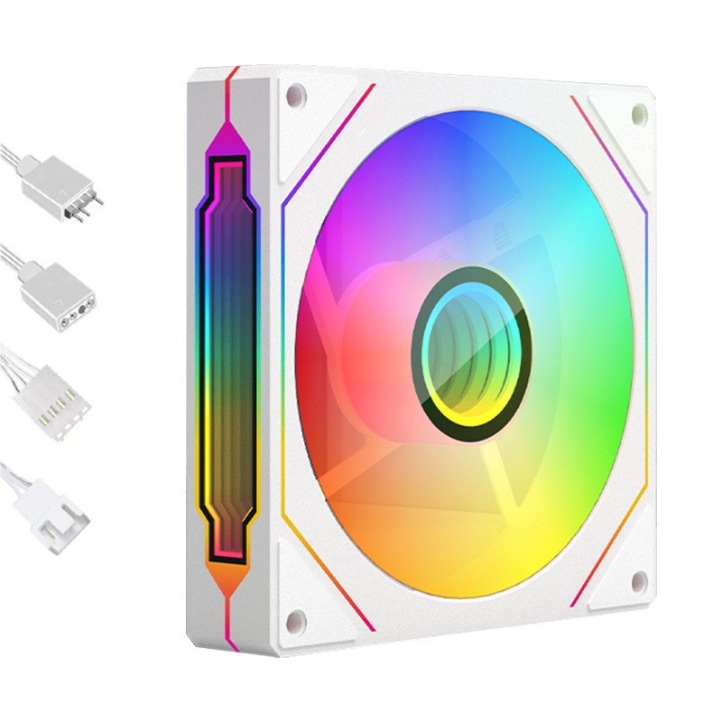 3PACK ARGB & PWM RGB 120mm Desktop PC Computer Case CPU Quiet Prism Cooling Fan