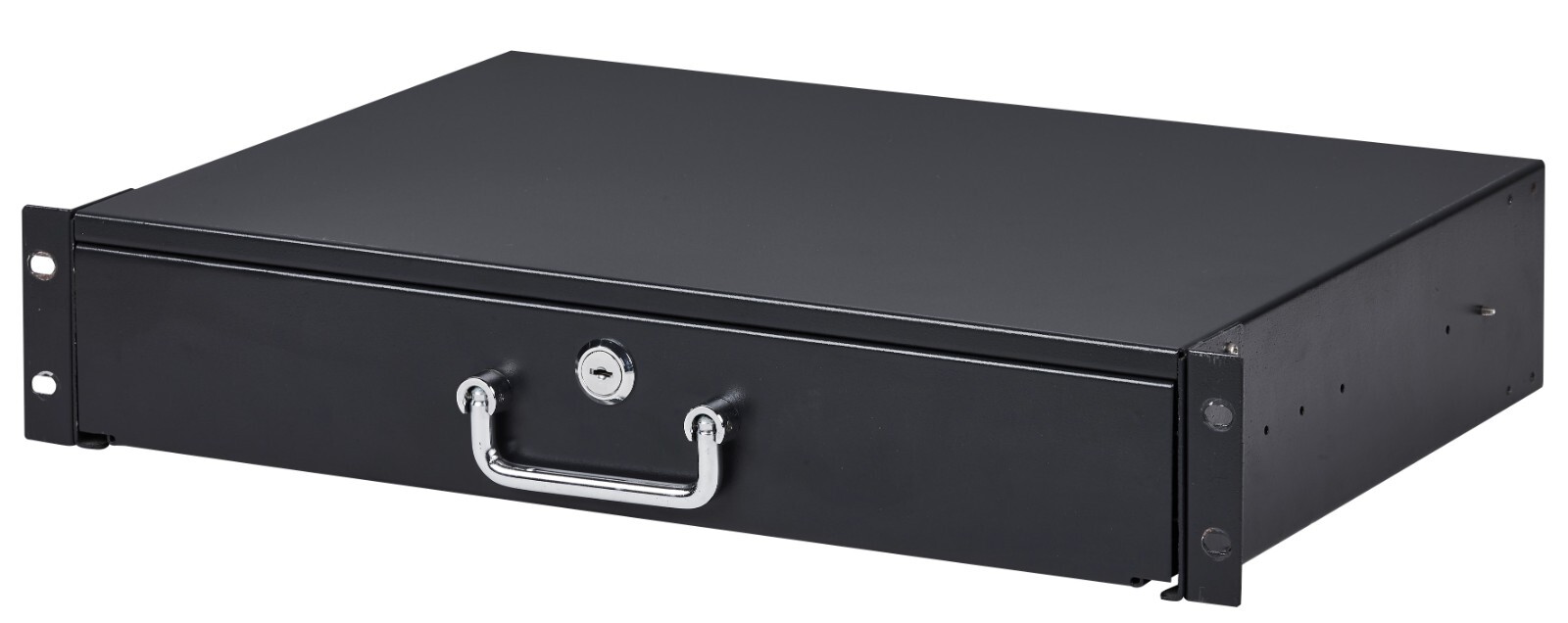 19in Server Cabinet Case 2U Rack Mount Locking Secure IT, DJ Equipment Storage
