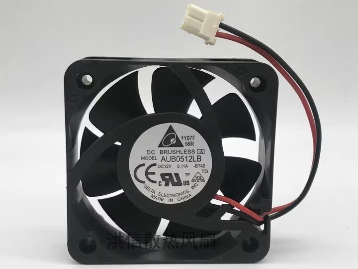 Delta AUB0512LB 5015 DC12V 0.11A 5CM 2-Pin Mute Cooling Fan
