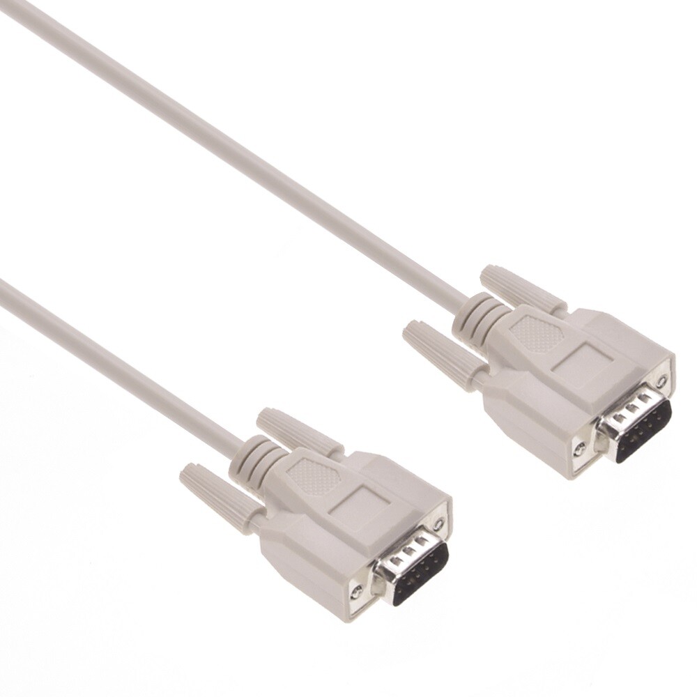 DB9 9-Pin RS232 Male to Male Serial Port Cable Straight Thru Shielded – 3ft/6ft
