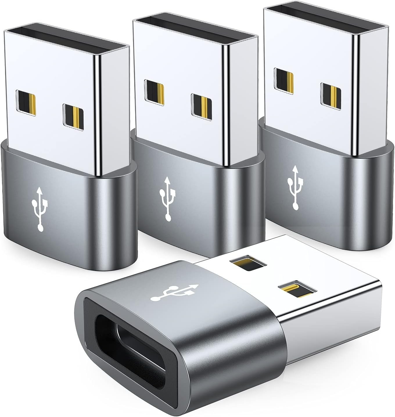 4 PACK USB C 3.1 Type C Female to USB 3.0 Type A Male Port Converter Adapter NEW