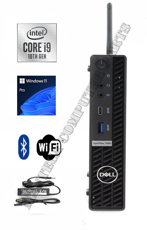 Dell OptiPlex 7080 Micro i9-10900T & up to 64GB RAM & 2TB SSD & Win 11 & WiFi+BT