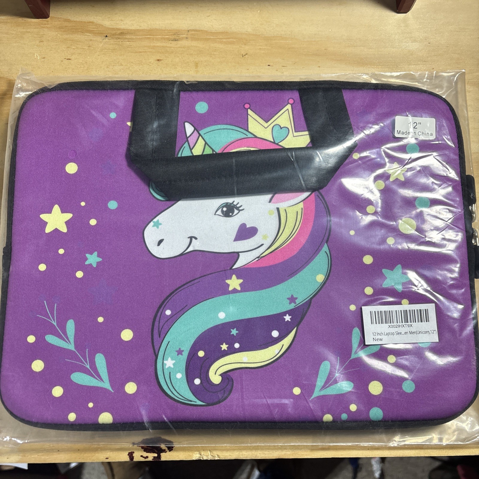 11 11.6 12 12.1 12.5 inch Laptop Carrying Bag Chromebook Case Purple Unicorn