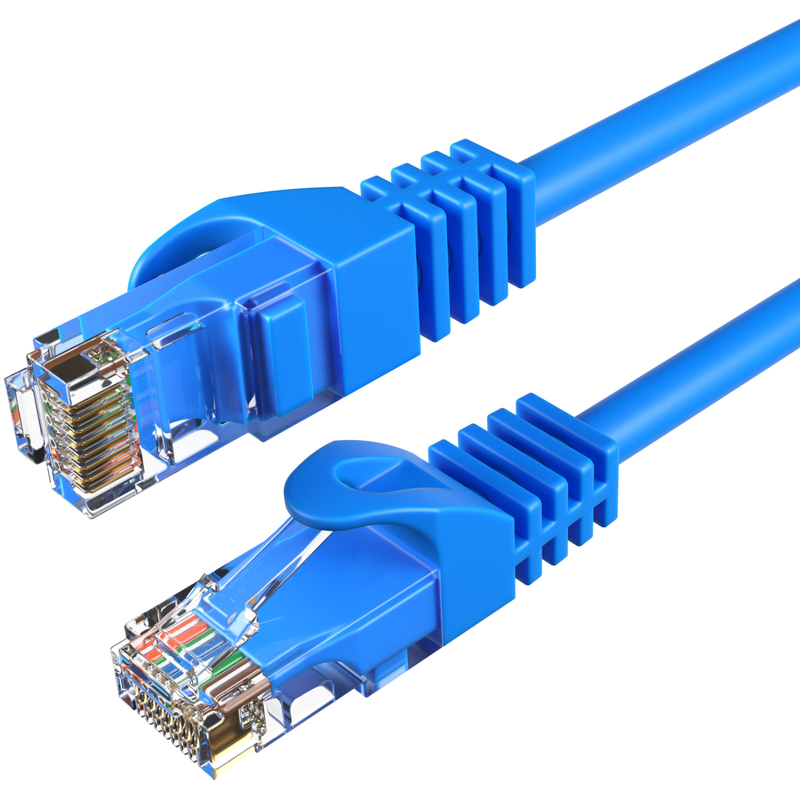 Cat6 1.5FT-20FT Ethernet LAN Network RJ45 Patch Cable Multipack LOT Blue
