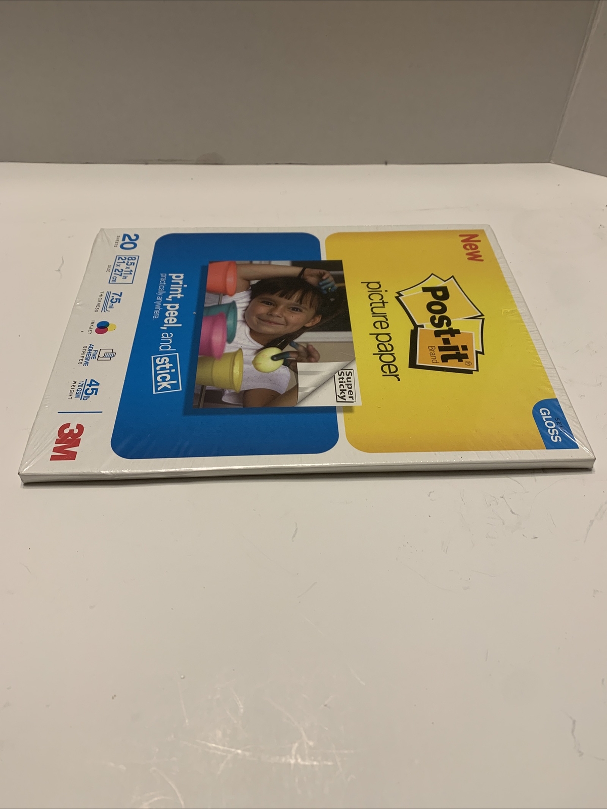 Post-it Picture Paper 20 Sheets 8.5X11 semi Gloss 3M 7.5 ML thick