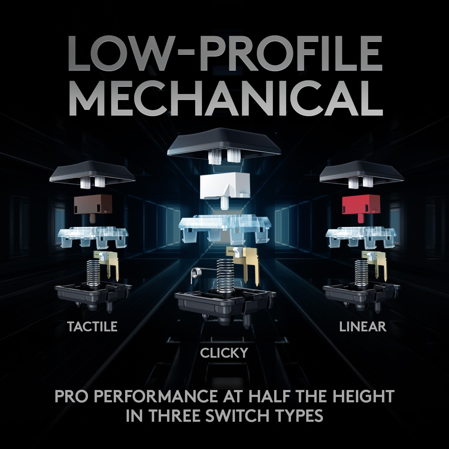 Logitech – G915 LIGHTSPEED TKL Wireless Mechanical GL Tactile Switch Gaming