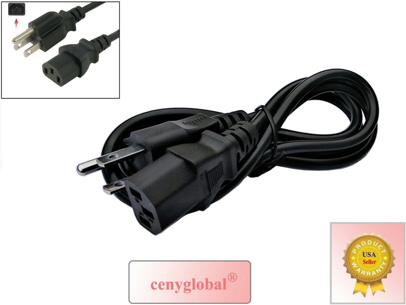 AC IN Power Cable Cord For ION Audio Portable Bluetooth Wireless Speaker Series