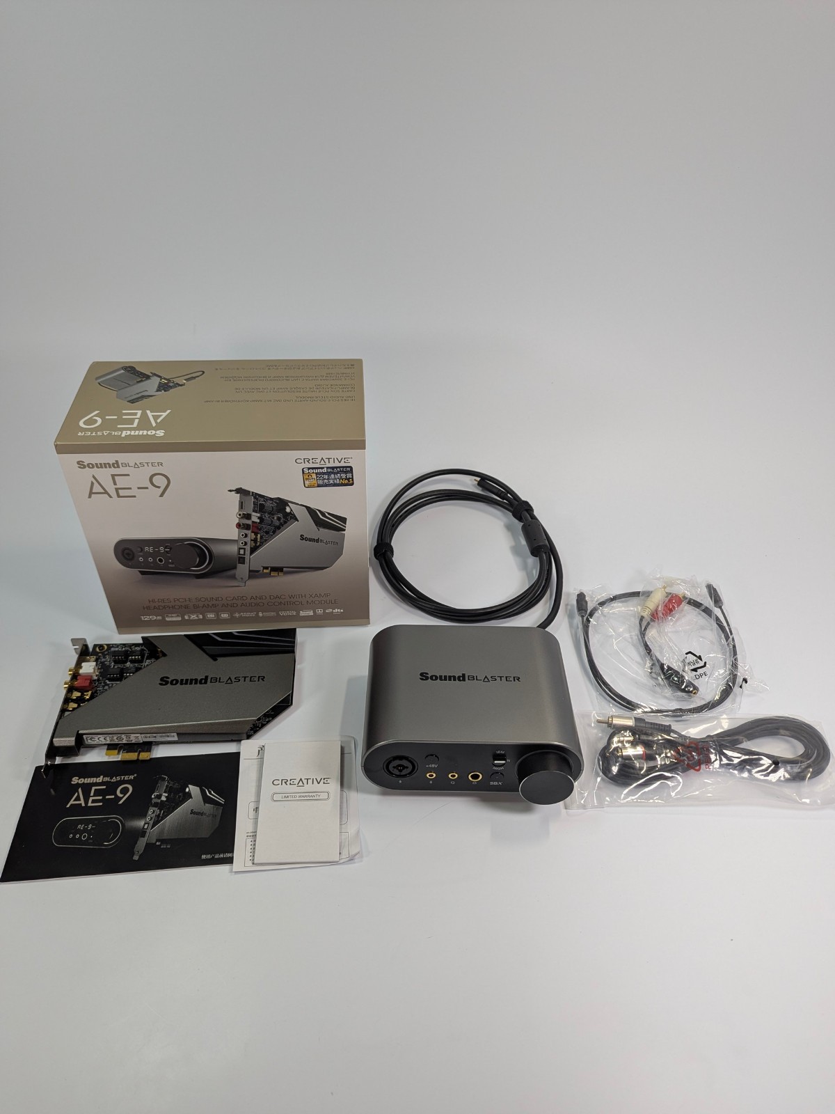 Creative Sound Blaster AE-9 PCIe Sound Card Hi-Res 32-Bit 384kHz ESS SABRE DAC
