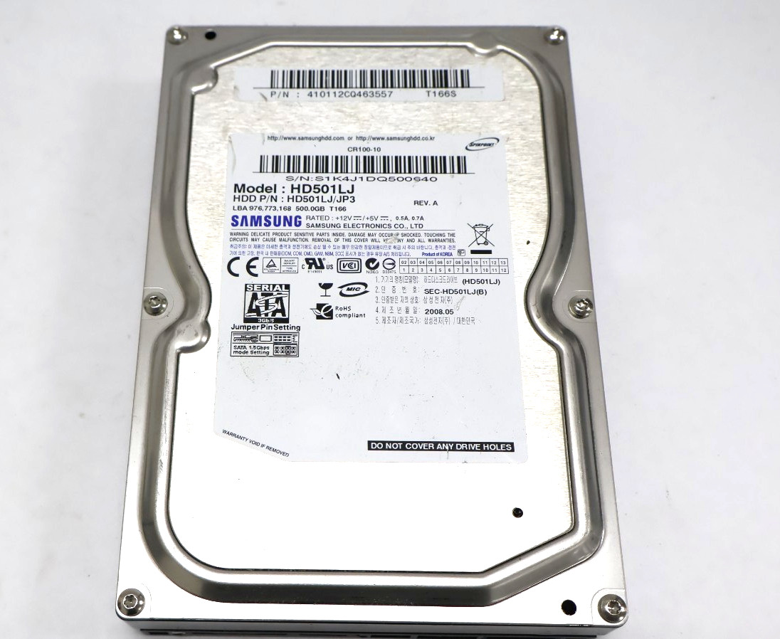 Samsung HD501LJ 500GB 3.5″ 7200 RPM SATA 3 Gb/s Hard Drive HDD HD501LJ/JP3