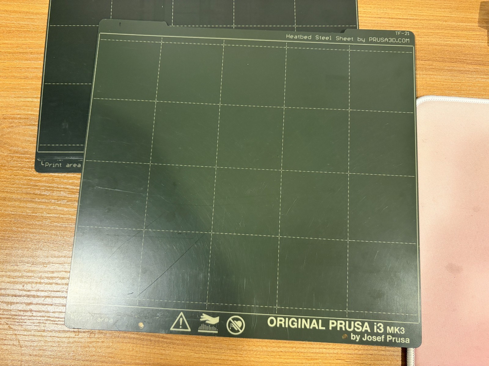 TWO Original PRUSA Spring Steel Sheet Smooth PEI Print Bed Plate MK2 MK3 MK3S