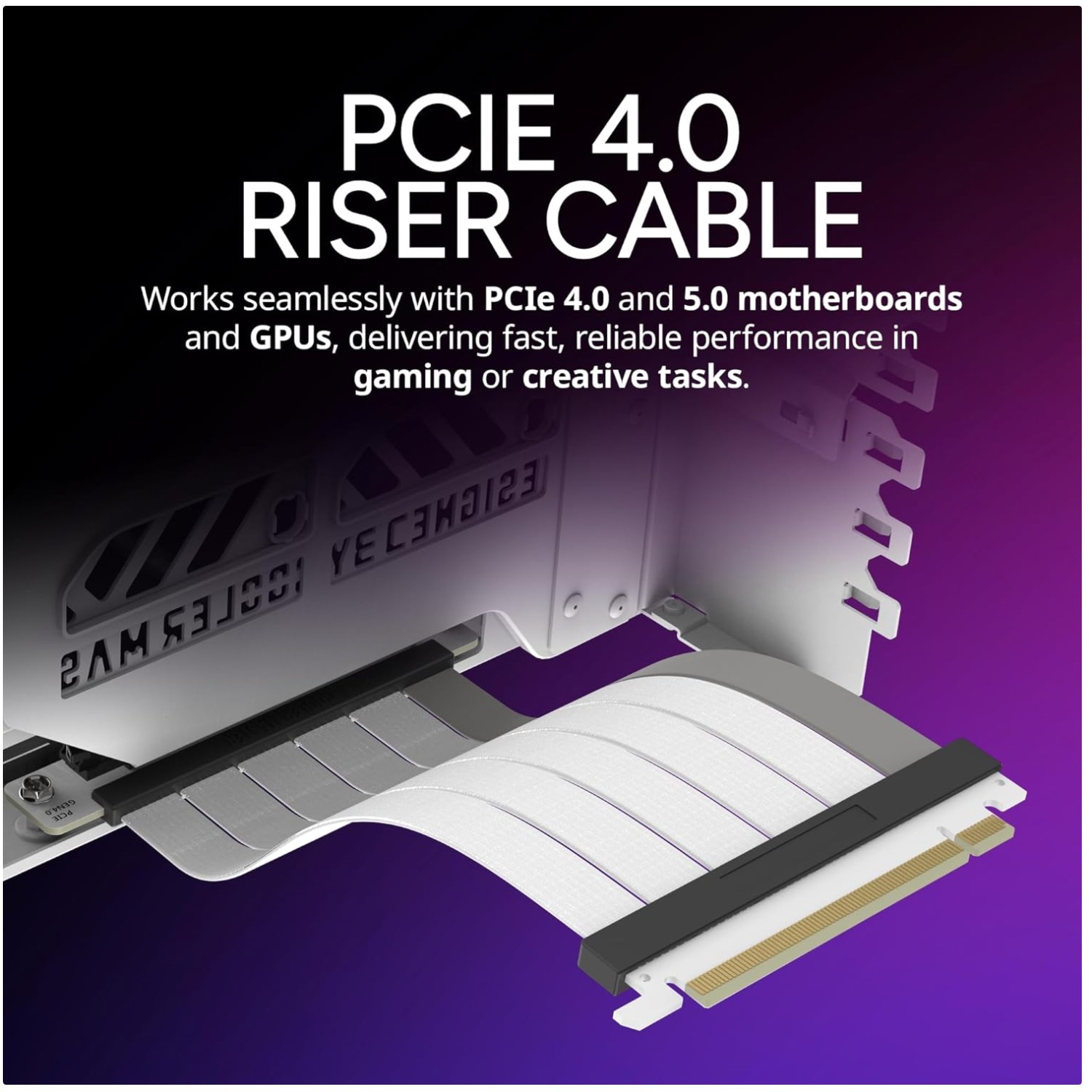 PCIe 4.0 Vertical GPU Holder Kit V3, White
