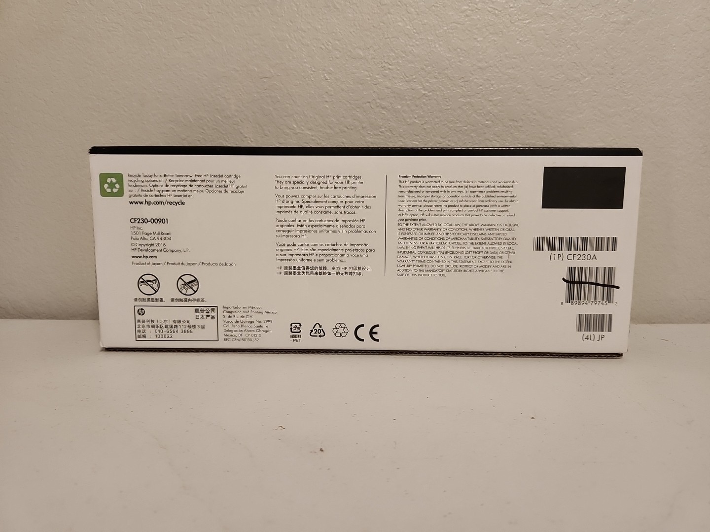 NEW SEALED HP 30A Black Original LaserJet Toner Cartridge, ~1,600 pages, CF230A