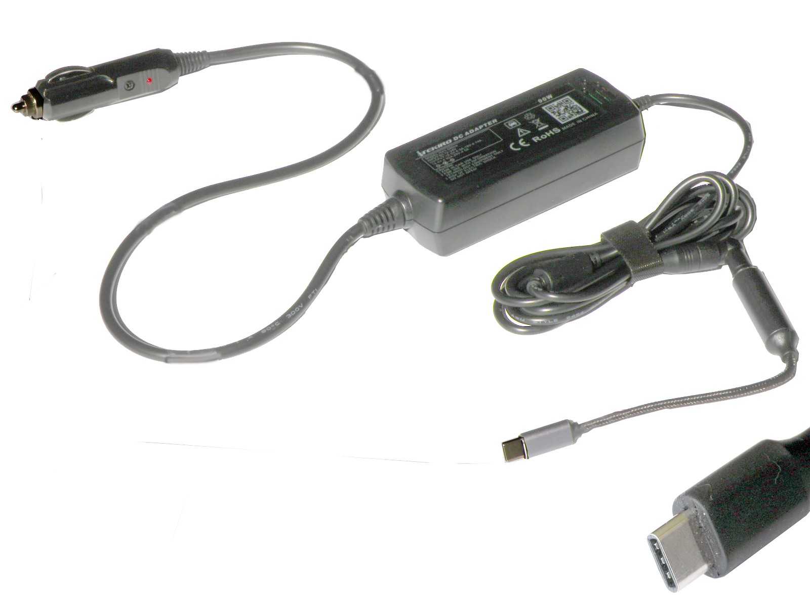 65W USB-C Car Charger for Dell 14 Plus DB04250, Dell 16 Plus DB06250 DB16250