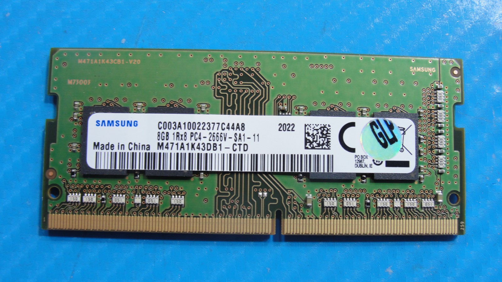 HP 450 G7 Samsung 8GB 1Rx8 SO-DIMM PC4-2666V Memory RAM M471A1K43DB1-CTD