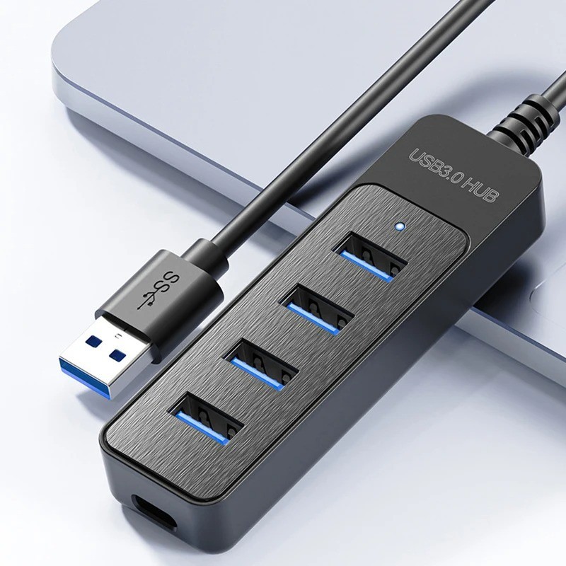 4 Port USB 2.0 Hub Splitter High Speed Desktop PC Mac OS Laptop