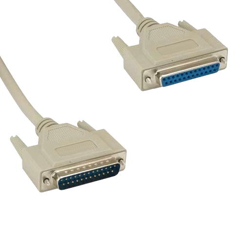 3-50ft DB25 Serial Printer Modem Extension Cable Cord 28AWG Male Female MF RS232