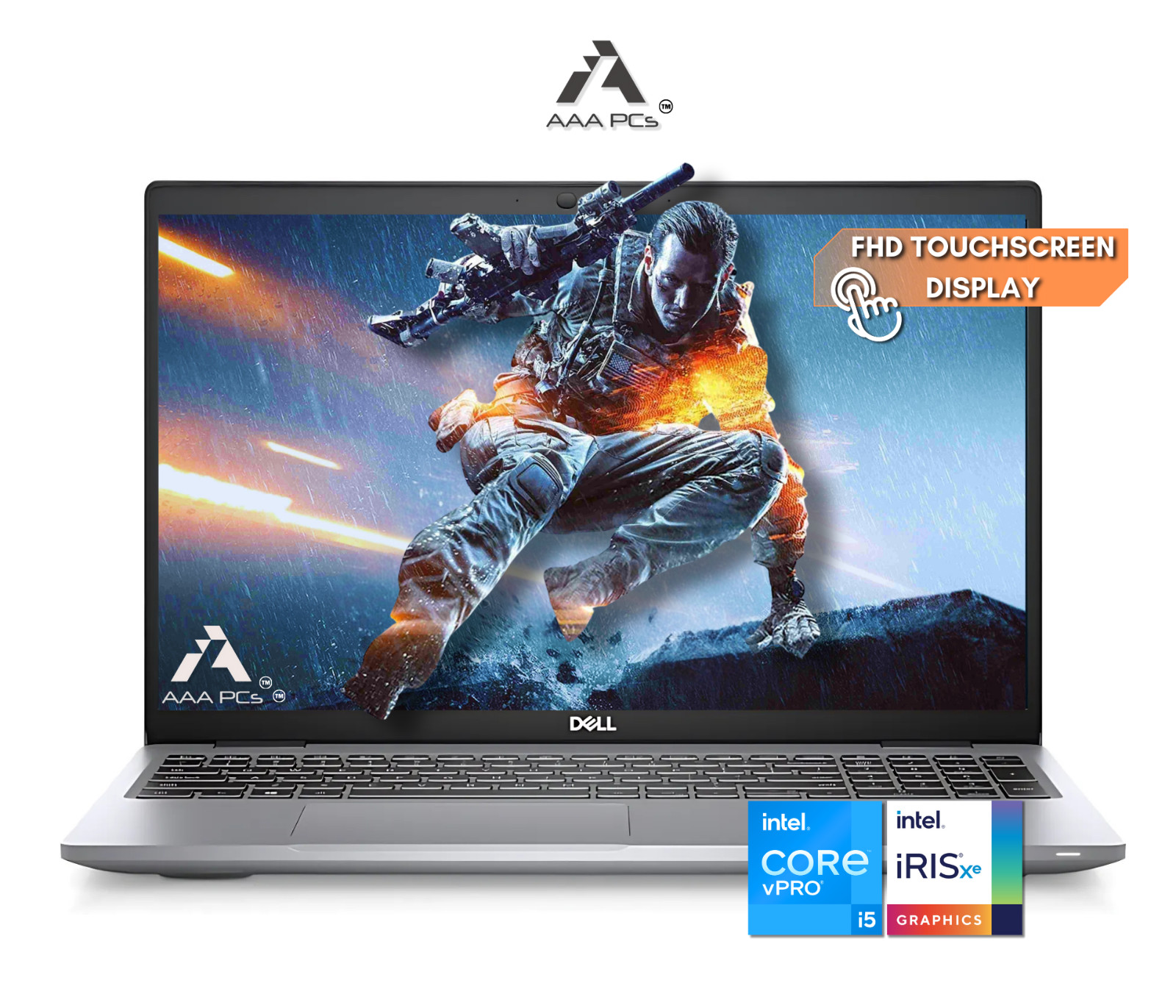 Dell 15.6″ Touchscreen Light Gaming Laptop Core i5 32GB RAM 1TB SSD Win 11 Pro