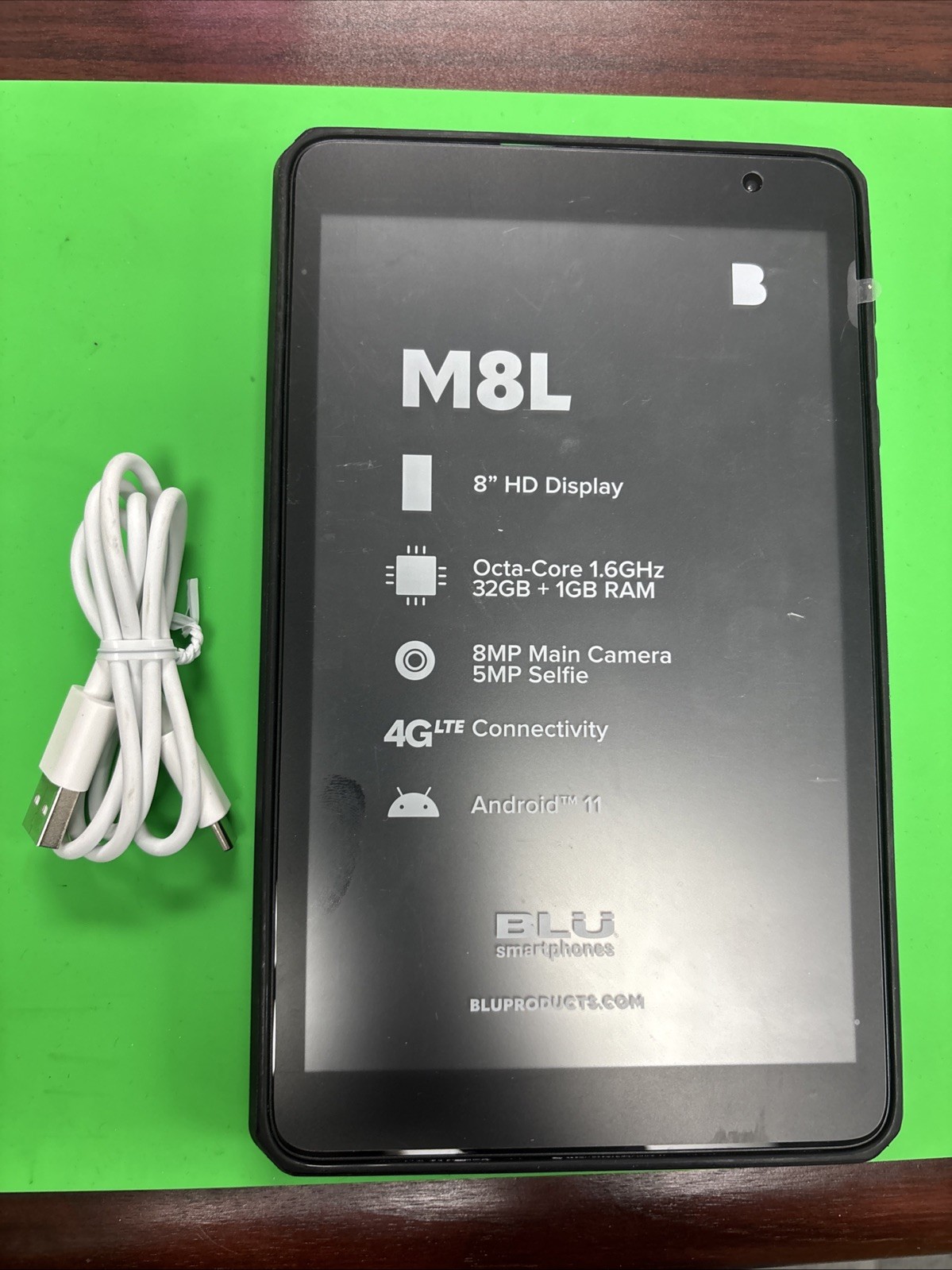 BLU M8L 2022 Tablet 32GB (Wi-Fi) BLACK FREE BUNDLE & SHIPPING